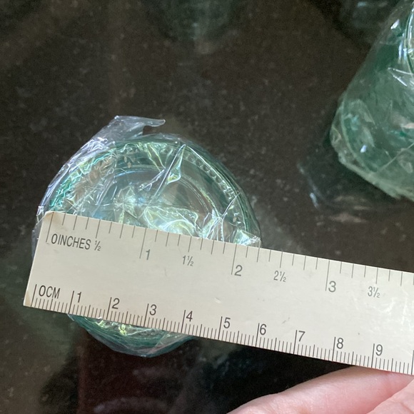 4 Mini Glass Jars 3”H X 2.25"W NWOT ⚜️ design - votive holders - Picture 6 of 11